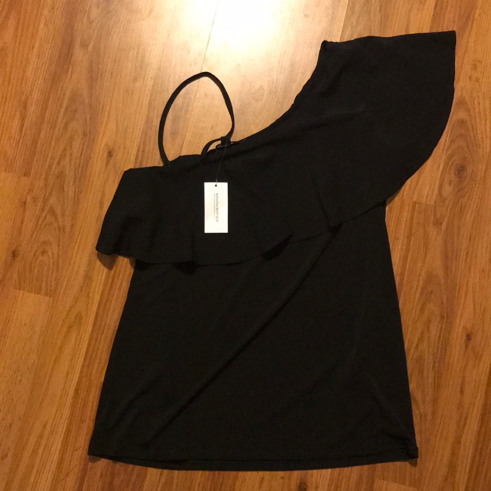 NWT Banana Republic one shoulder ruffle top